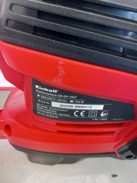 Aparat electric de tăiat gard viu Einhell GE-EH 7067 Pentru piese