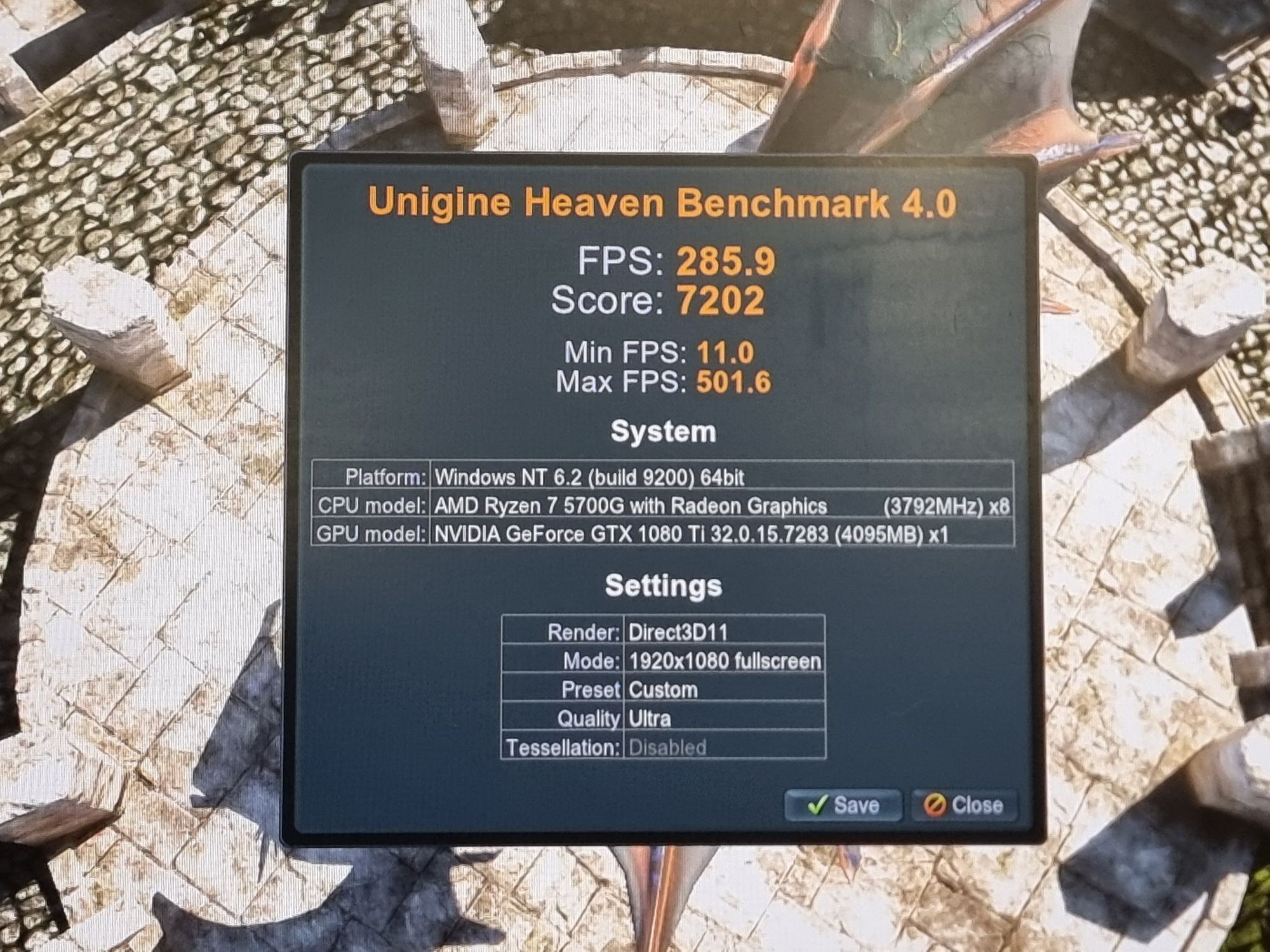 Геймърски Компютър/R7 5700G/16GB RAM/NVME-256+2TB/GTX 1080TI 11GB