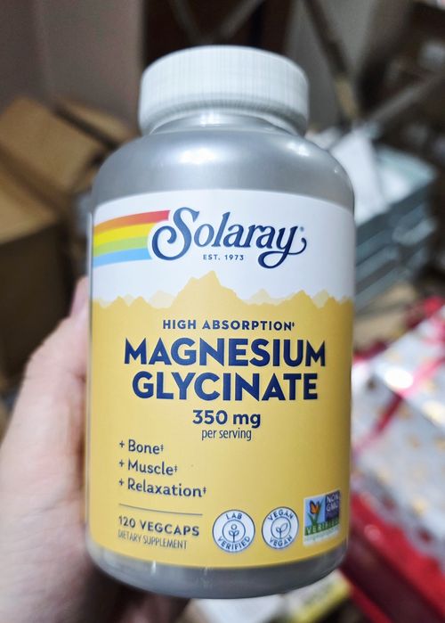 ДОСТАВКИ НЕТ Solaray магний глицинат 350мг 120шт 180000сум MADE IN USA