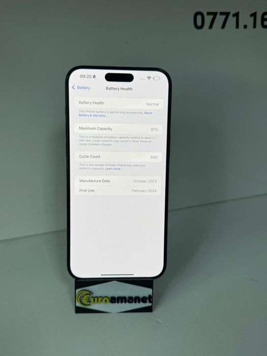 Telefon mobil Apple iPhone 15 Pro Max, 512GB, 5G, Black Titanium -G-