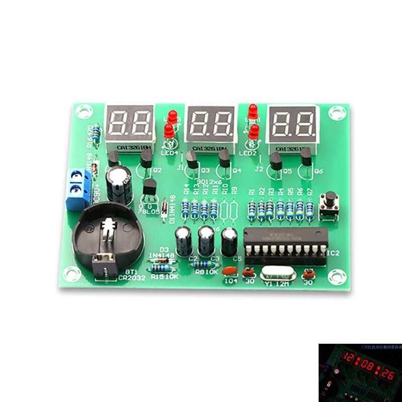 Kit Diy ceas electronic afisaj digital AT89C2051