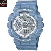 Ceas SPORT Casio G Shock ga110 denim BLUE JEANS Nou, Garantie