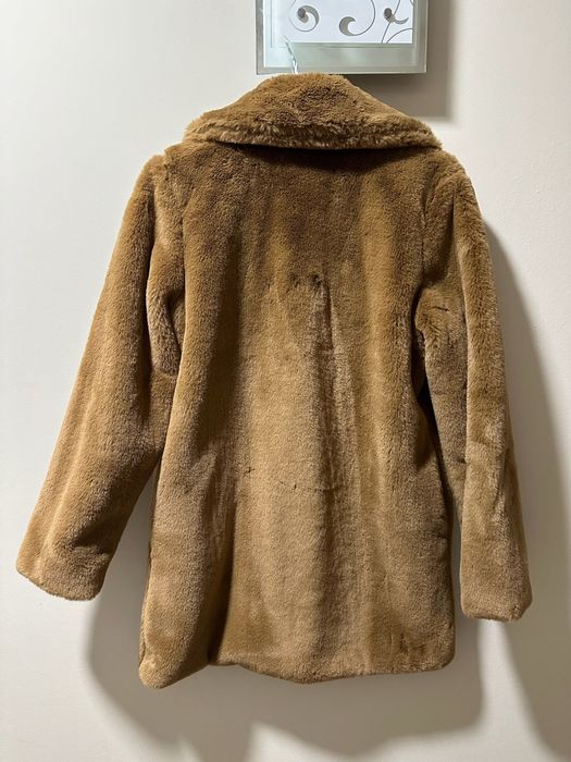 Дамско кафяво палто Teddy Bear палтенце