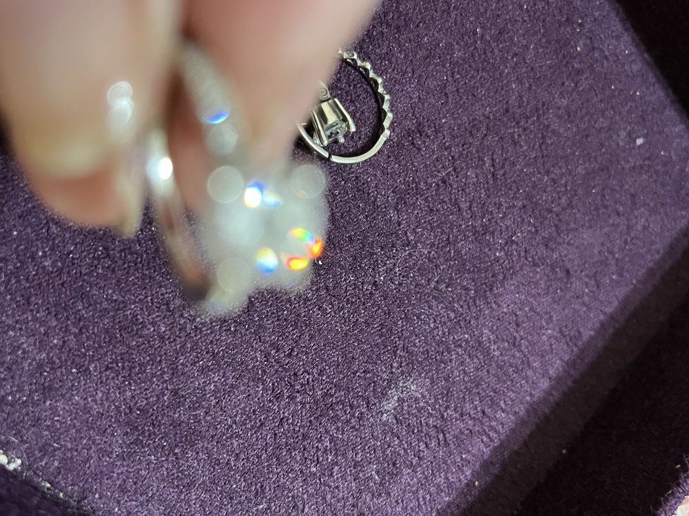 Эффектные серьги  из цветного серебра 925 проба