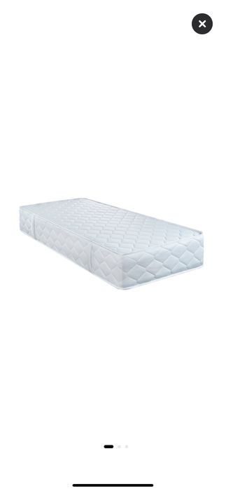 Cadru pat metal+saltea pentru o persoana