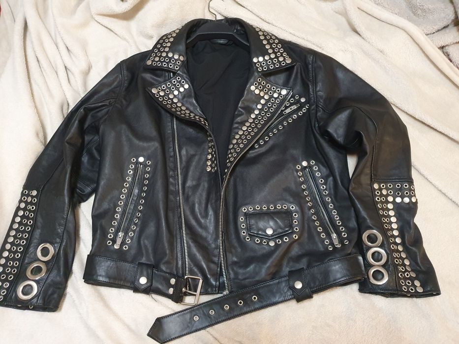 Geaca piele biker,moto