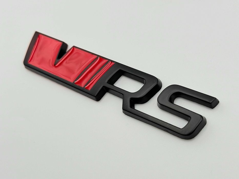 Emblema Compatibila SKODA VRS negru/rosu