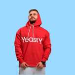 Hanorac Oversize cu Gluga Rosu Premium S M L XL XXL