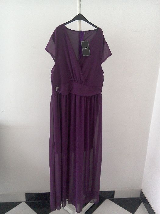 Rochie de ocazie NOUĂ din voal, mov
