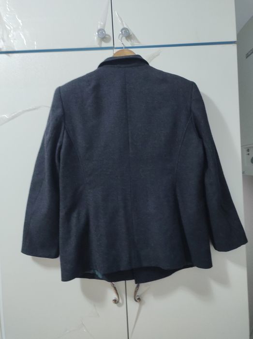 Costum dama taior set Sacou fusta Lana XL XXL  Vintage