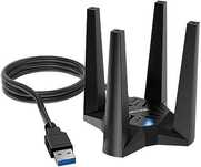 WiFi 6 адаптер за PC MU-MIMO Beamforming Soft AP режим донгъл 4 антени