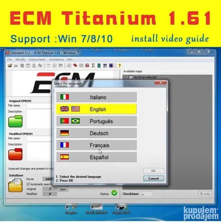 ECM Titanium 1.61 + Driver ECM 100.000+