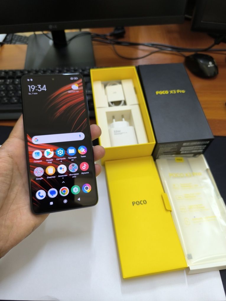 Poco X3pro 12/256gb(2024) ideal ochilmagan usta kurmagan aybi yuq toza
