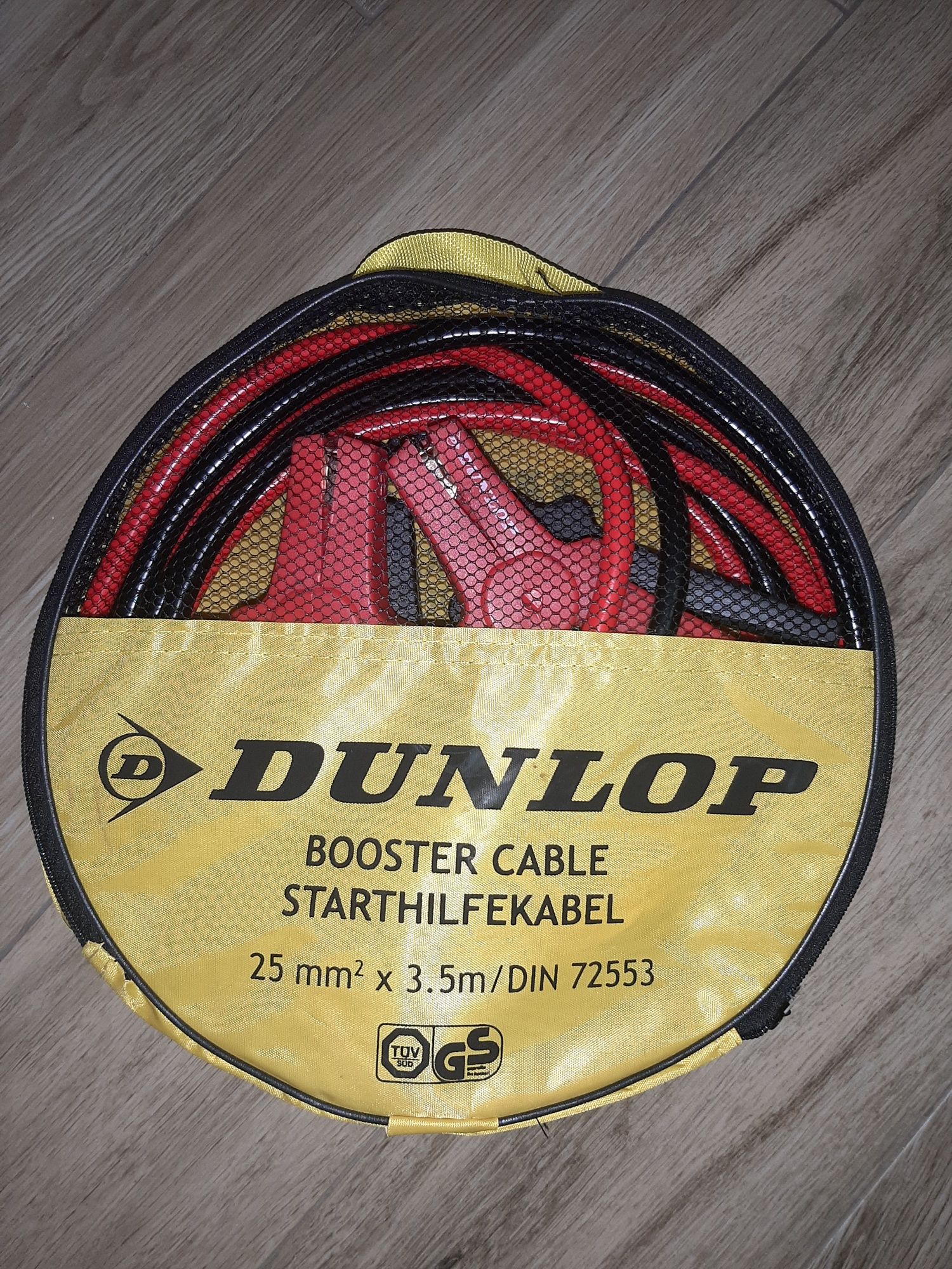 Set cabluri transfer curent pornire auto Dunlop, 350 A, 3.5 metri