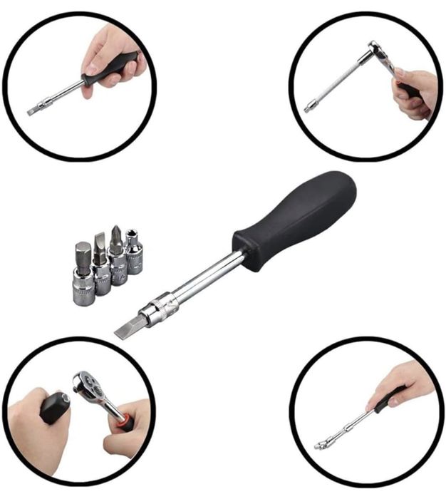 Гедоре 46 части Хромирана стомана в кутия Комплект инструменти