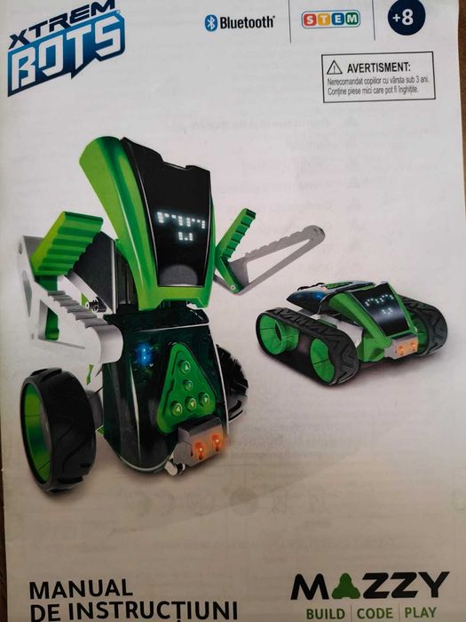 Robot programabil de jucarie Xtrem Bots Mazzy 2in1
