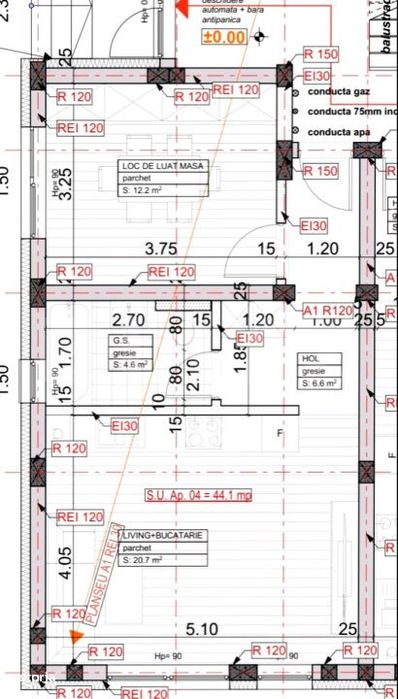 Apartament 1 camera,44 mp utili,zona Esso-10%DISC DIN  AVANS