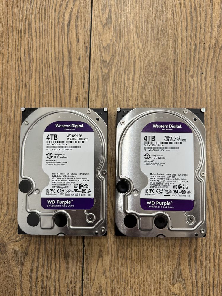 Жёсткий диск WD Purple 4 Tb
