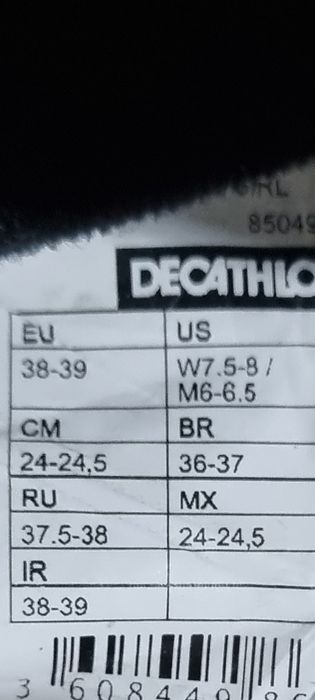 Vând clăpari decathlon mărimea 38-39 dar merg pentru 36-37