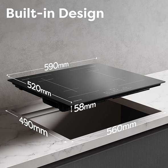 CIARRA CBBIH4BF Plită cu inducție încorporabilă de 7200 W