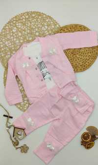 Set HIPPIL BABY compus din pantaloni, hanorac cu capse si bluza