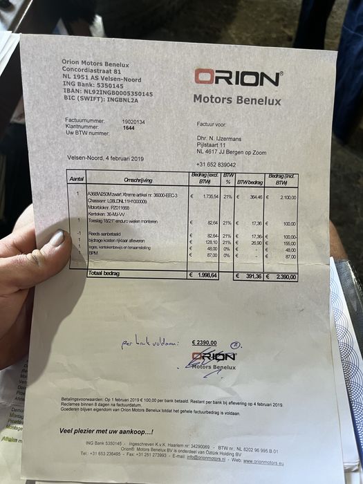 Кросов Мотор Orion Apollo 250