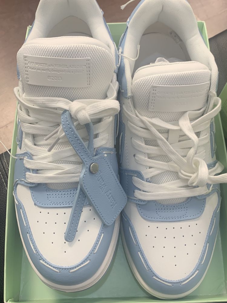 Off-White Out Of Office Sartorial Stitching White Light Blue