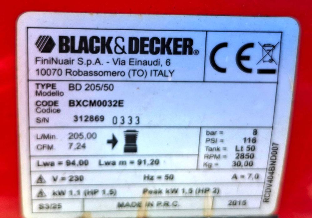 Компресор Black Decker
