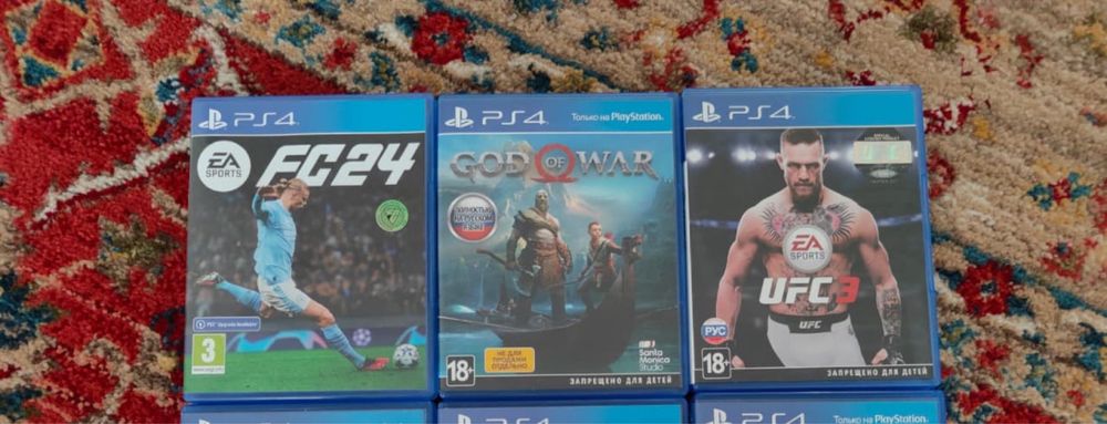 Fifa 24 fc24 god of war ufc 3 юфс 3 диск ps4 ps5