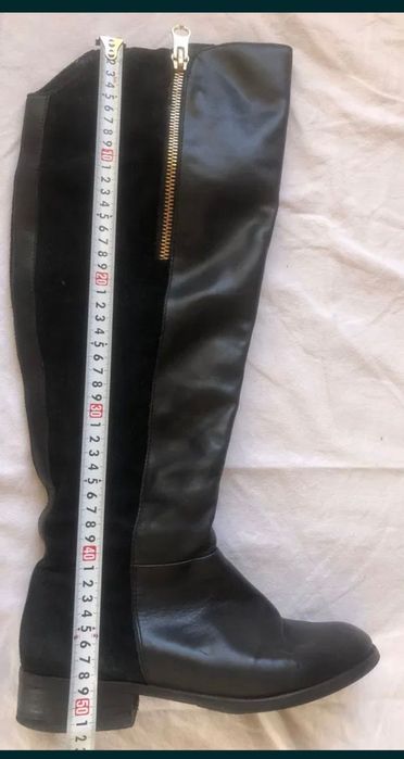 Дамски ботуши -естественна кожа - тъмно кафяви ,черни,бели  41 номер