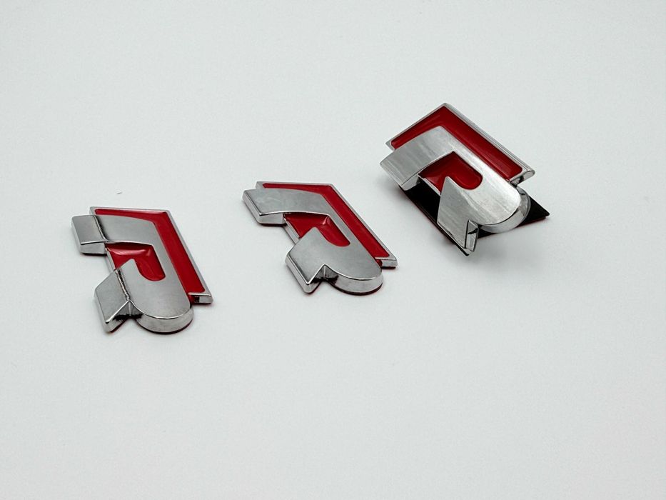Set Embleme Compatibile VW R R-line rosu passat tiguan golf jetta
