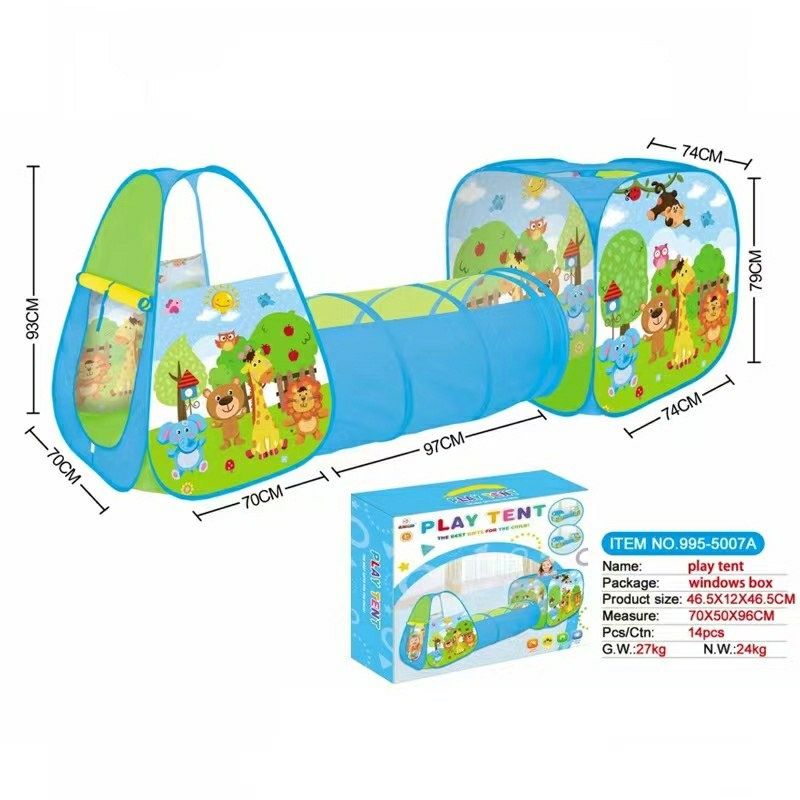 Доставка бесплатная! Детская игровая палатка дом с туннельным