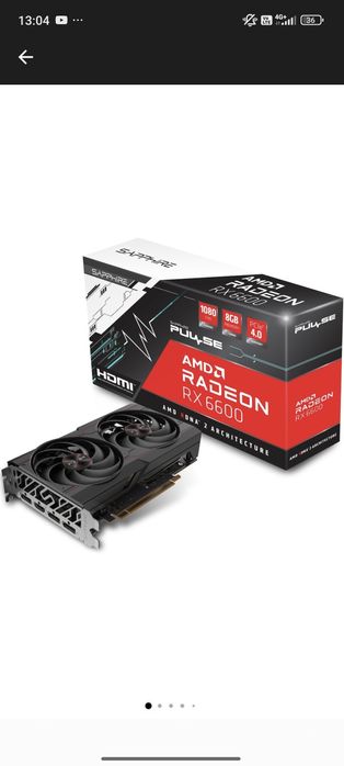 Placa video Sapphire Radeon RX 6600 PULSE, 8GB GDDR6, 128-bit
