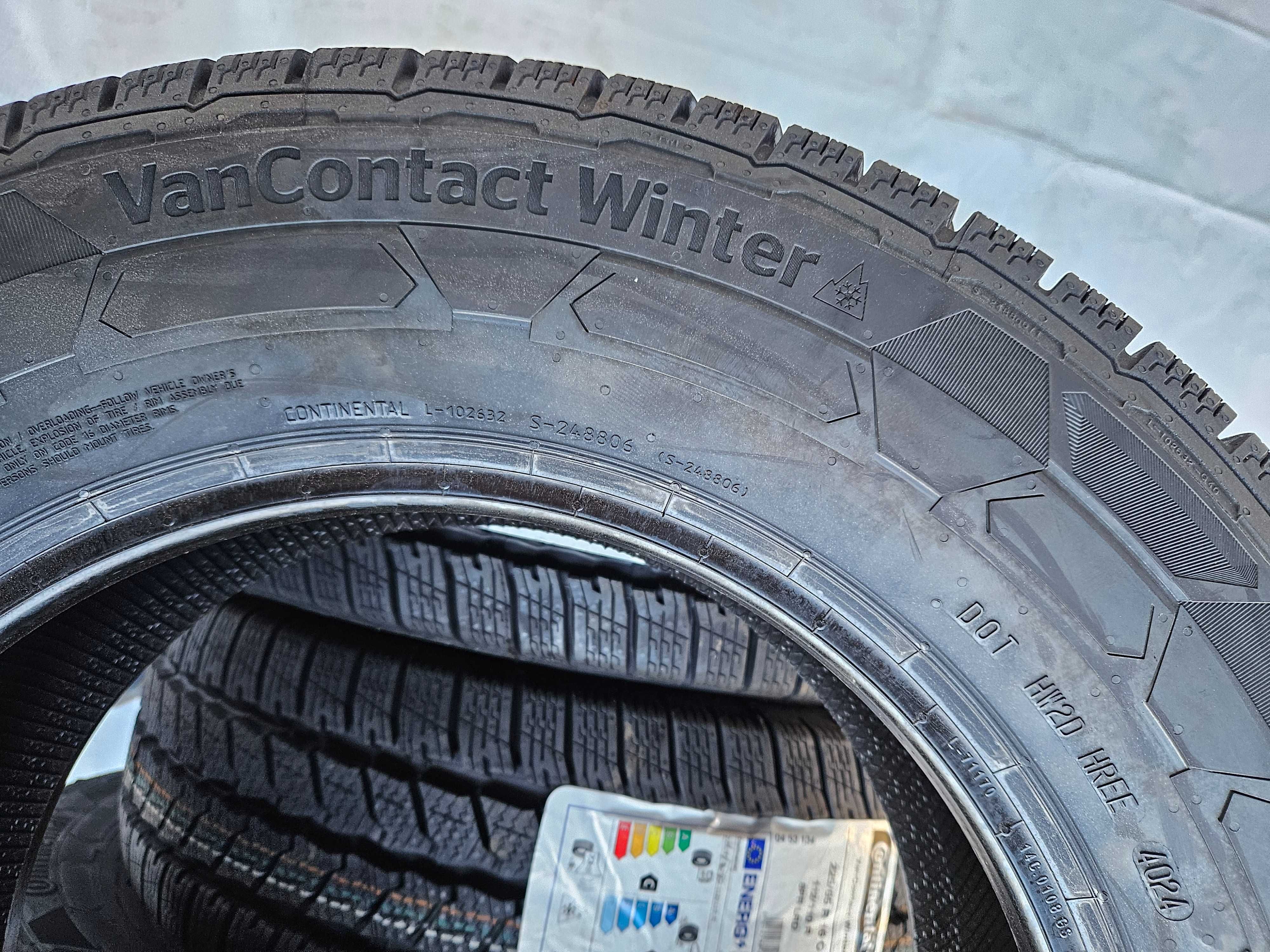 4 Нови бусови зимни гуми 225/65R16C Continental VanWinter DOT4024