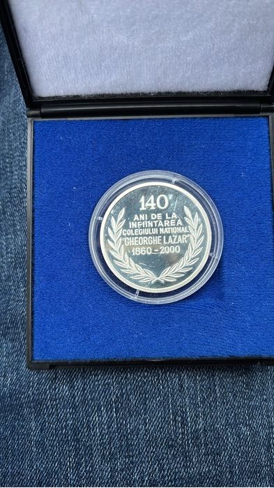 Medalie argint Colegiu Gheorghe Lazar , anul 2000. Tiraj limitat