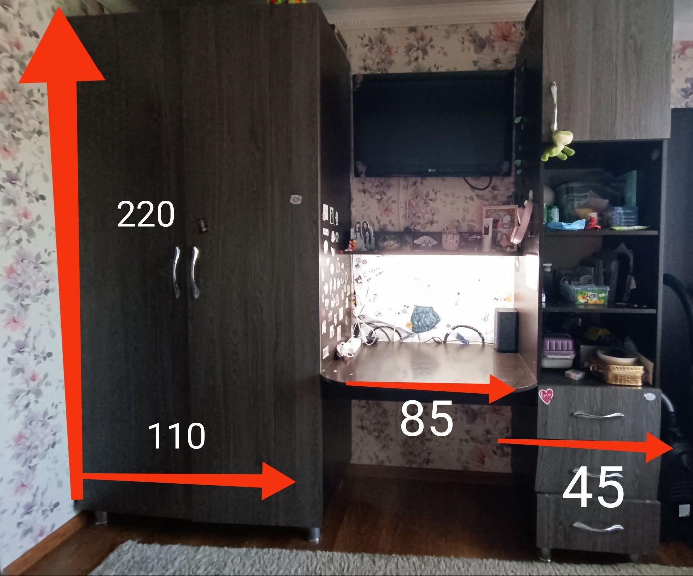 Продам шкаф с партой