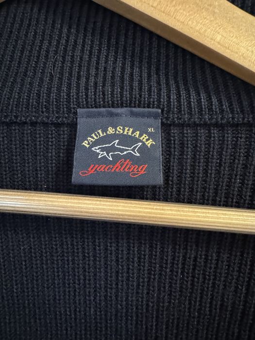 Paul Shark Мъжко Яке Вълнена Дебела Жилетка С Цип Размер XL