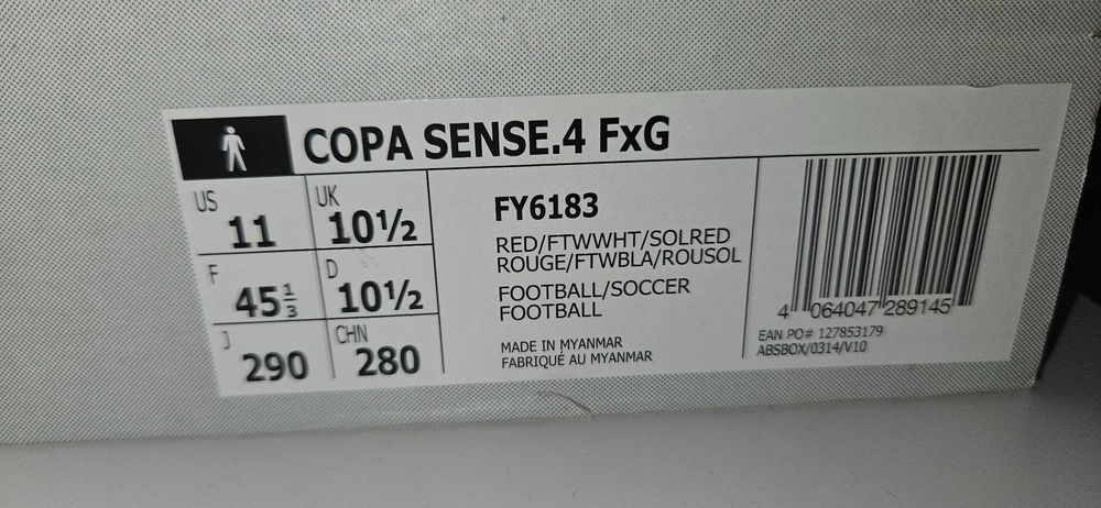 Ghete Fotbal Adidas COPA SENSE.4 FXG Marimea 45