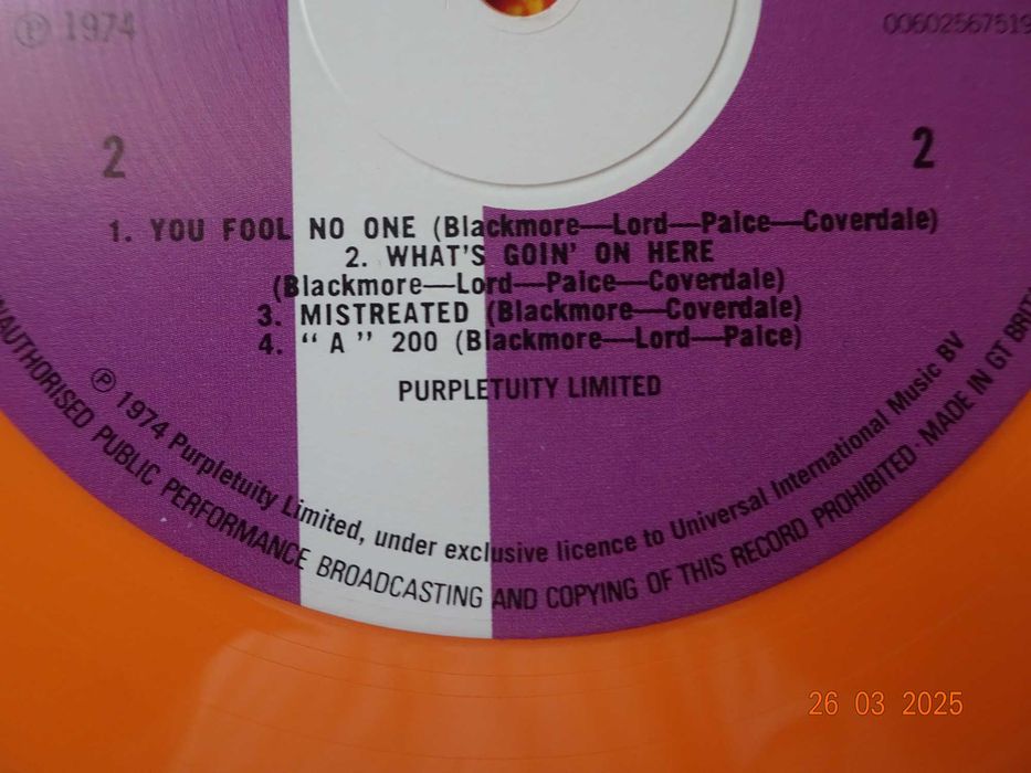 Плоча Deep Purple – Burn, 1974