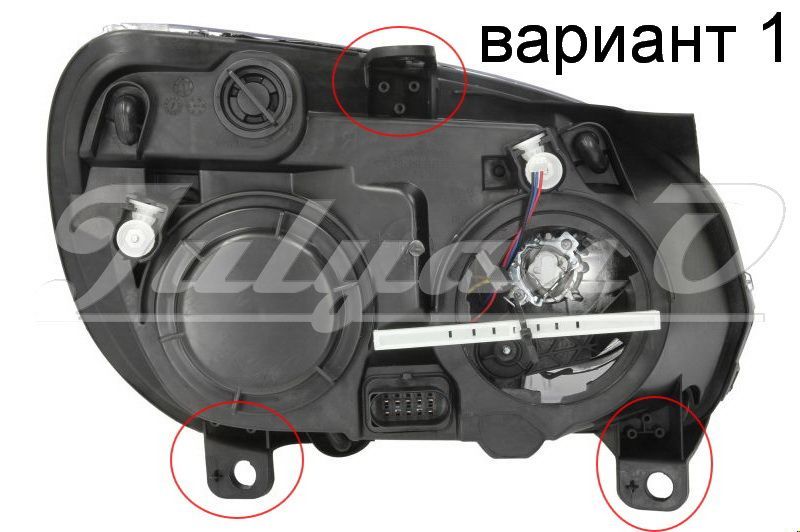 Щипки за закрепване на фар за FIAT DOBLO - OPEL COMBO