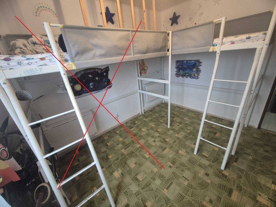 pat supraetajat copii 200*90 - o bucata