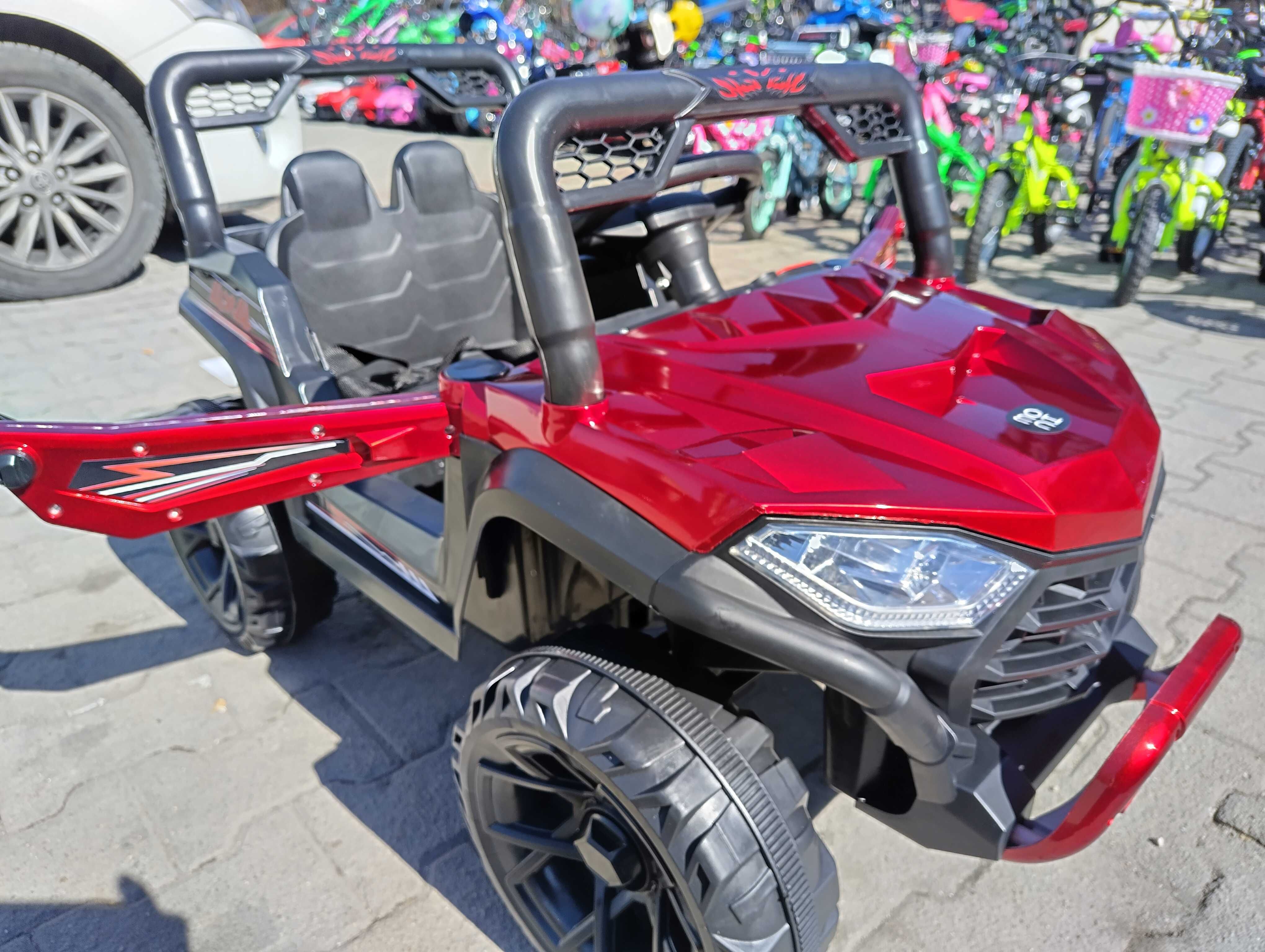 TEXAS акумулаторен джип Fast UTV червен