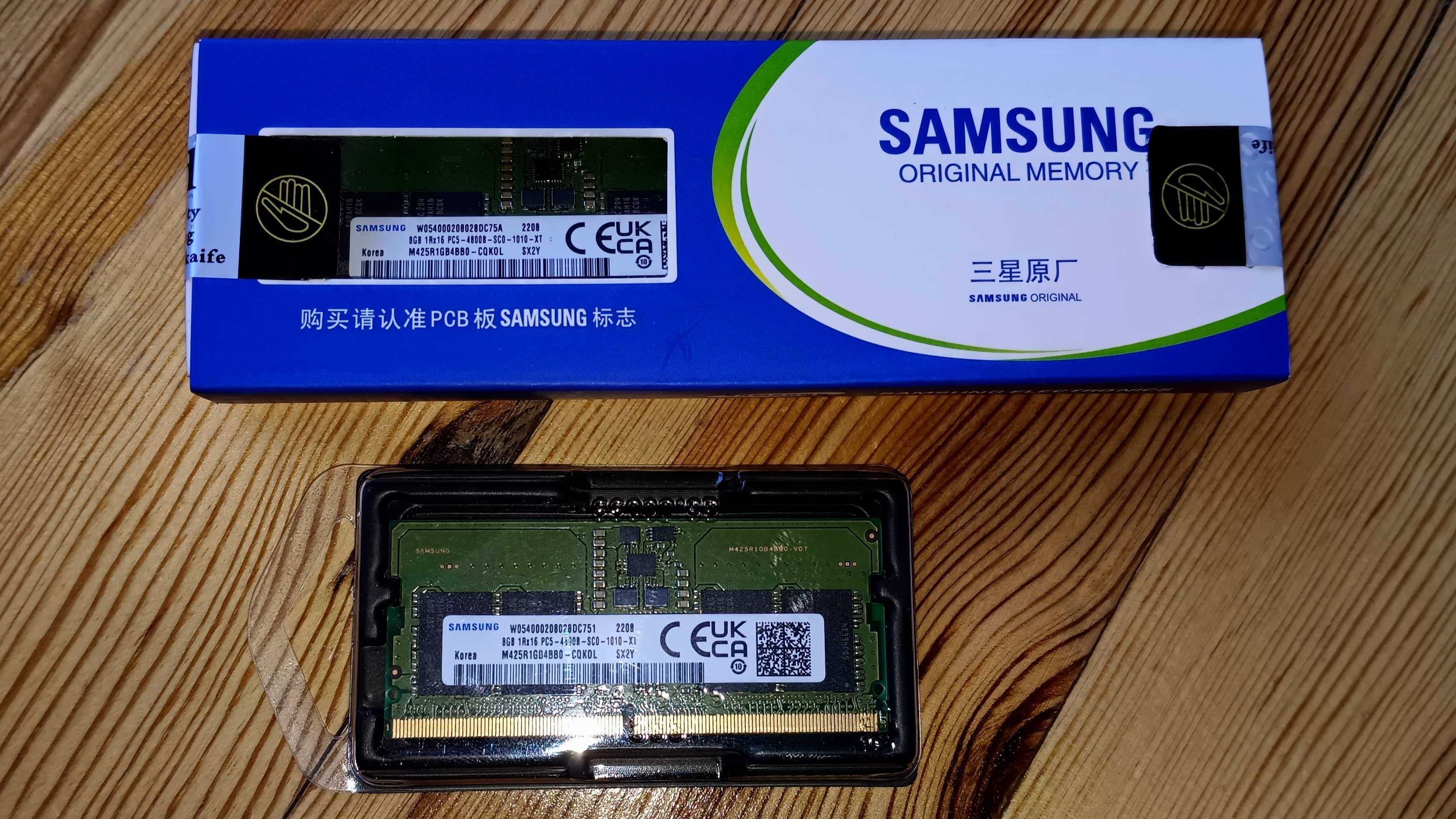 Samsung DDR5 8 ГБ 4800 МГц (новая для ноутбука) 2 шт
