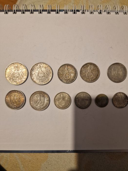 Vând monezi germane de argint