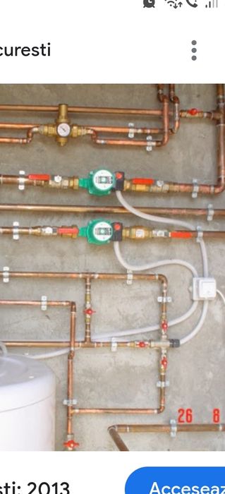 Instalator sanitar apa și gaz termice