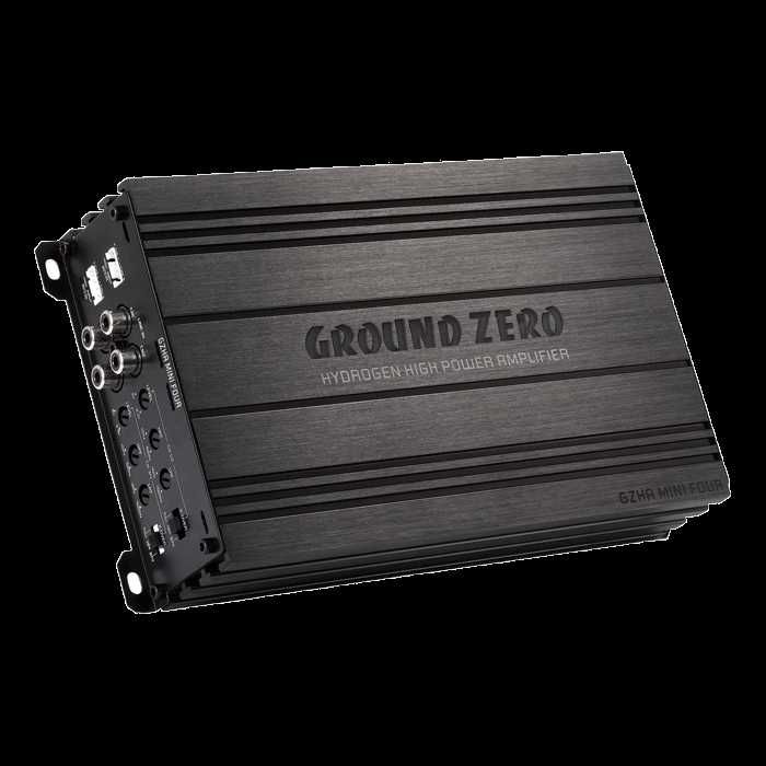 Компактный усилитель Ground Zero GZHA MINI FOUR 4x130/4x80 (D-class)