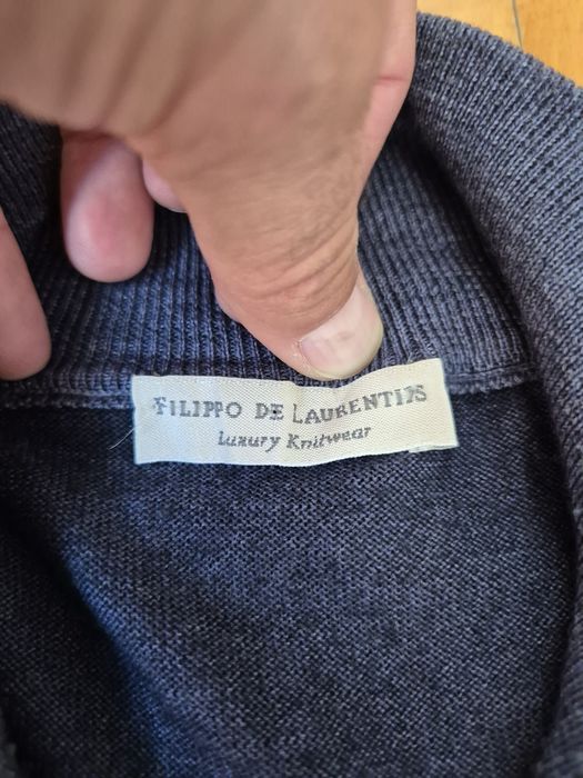 Cardigan artizanal bărbătesc Filippo De Laurentiis, Lână Merino - 50