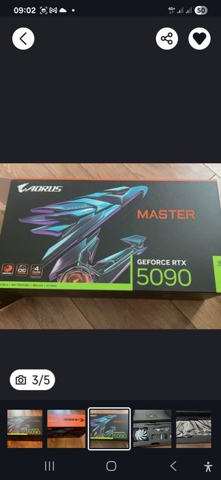 Rtx 5090 Aorus Master Nou