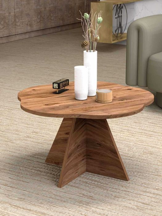 Дървена холна масичка / Масичка за кафе / Масичка за балкон