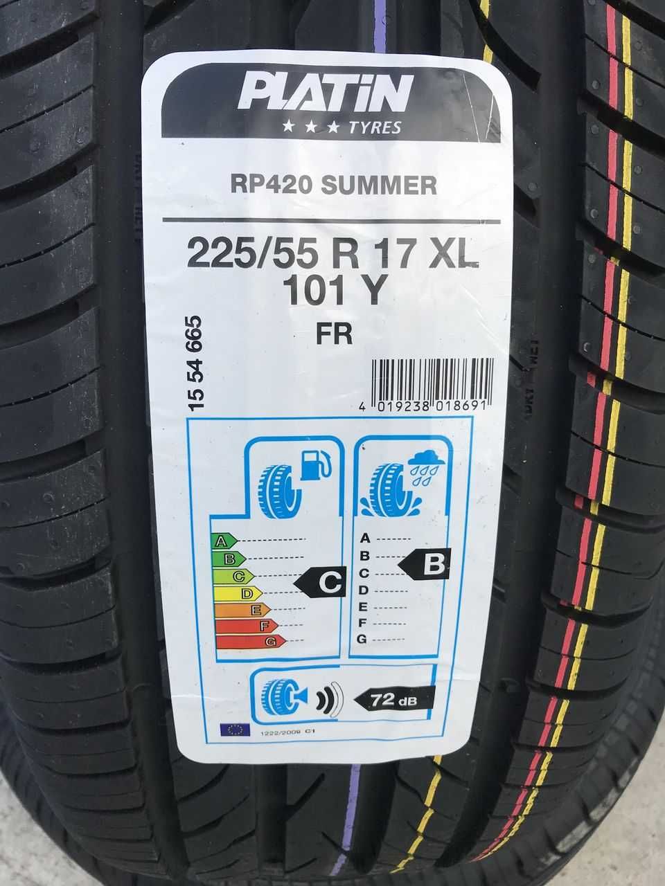 225/55/17 Летни гуми PLATIN 225/55 R17 XL  борд 2255517   DOT24!